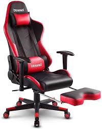 Desino Gaming Chair Racing Style High Back Computer Chair Swivel Ergonomic Executive Office Leather Chair With Footres Leather Chair Leather Office Chair Chair