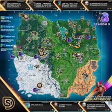 Fortnite New Week 8 Season 9 Challenge Guide Cheat Sheet Gaming Editorial