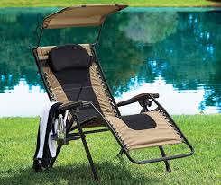 Wilson Fisher Brown Oversized Padded Zero Gravity Chair With Canopy Big Lots In 2020 Zero Gravity Chair Canopy Chair