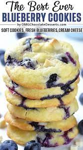 Best Ever Blueberry Cookies Recipe Blueberry Cookies Recipes Desserts Blueberry Cheesecake Cookies