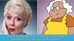 ⚡ Torrico ⚡ على X: "A los 81 años de edad,Fallecio Thea White,la actriz de  doblaje que presta su voz para el personaje de Muriel (en inglés) de  Coraje,El Perro Cobarde En