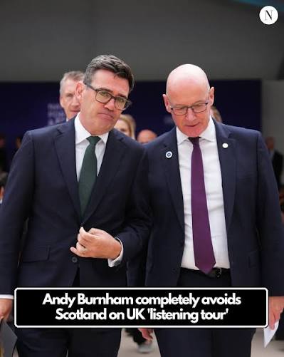 EXCLUSIVE: Andy Burnham has been branded 'the first Prime Minister of  England' after his so-called 'listening tour' of the UK completely avoided  Scotland