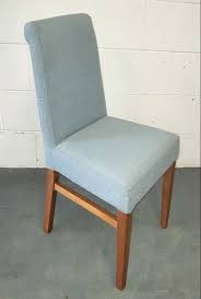 With a sleek and clean design, this 2 piece dining chair set adds the perfect touch to complement your dining space. Secondhand Hotel Furniture Dining Chairs 6x Light Blue Cloth Crib5 Upholstered Dining Chairs Derbyshire