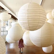 In The Land Of Giant Shoji Paper Lamps Phot Lamp Paper Lamp Novelty Lamp
