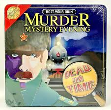 Host Your Own Murder Mystery Evening Game, Dead On Time, New Sealed Tin Box 