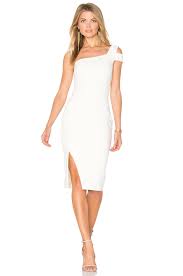 Likely Packard Dress In White Little White Dresses One Shoulder Cocktail Dress Dresses