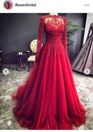 Pin By Yen Nguyen On Celebration Dress Prom Dresses Long With Sleeves Red Bridal Gown Tulle Prom Dress