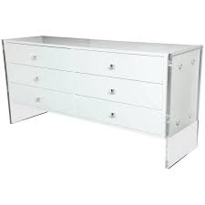 Get 5% in rewards with club o! Custom 6 Drawer White Lacquer Dresser With Acrylic Side Panels For Sale At 1stdibs
