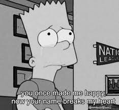 Black And White Cartoon Illustration Broken Heart Cartoon Pin By Raffi The King On Depressing Simpsons In 2020 Broken Heart Cartoon Pics Make Me Happy