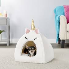 Frisco Novelty Unicorn Covered Cat Dog Bed Chewy Com Novelty Dog Beds Unique Cat Bed Cat Bed