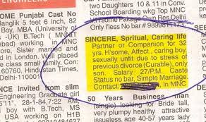 This father's newspaper ad seeking a ...