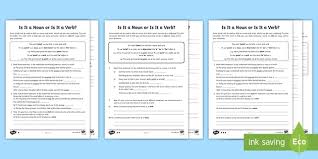 Verbal nouns are sometimes called 'pure verbal nouns.' verbal nouns are formed in a number of ways (usually by adding a suffix to the base form of the verb). Is It A Noun Or Is It A Verb English Worksheets