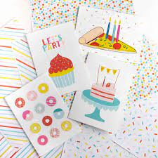 Make your own flash cards and study aids. 4 Free Birthday Cards To Print Design Eat Repeat
