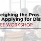 Calhoun Workshop: Weighing the Pros & Cons of event image