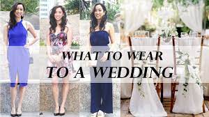 What To Wear To A Wedding Wedding Guest Attire Youtube Opt for a trendy outfit, but do not overdo it either. what to wear to a wedding wedding guest attire