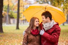 The opposite of an inverse relationship is a direct relationship. Love Relationship Season Family And People Concept Happy Couple With Umbrella Walking In Autumn Park Stock Photo Picture And Royalty Free Image Image 65206141