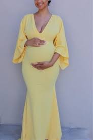 Angel Gown Yellow Cute Maternity Dresses Maternity Dresses For Baby Shower Yellow Maternity Dress