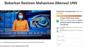 Mahasiswa uns tewas saat pra latihan dasar menwa di kawasan jurug, sungai bengawan solo. S9rzp6o1tzrc5m