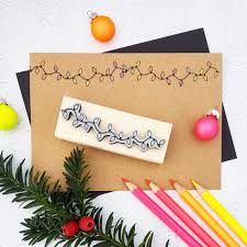 6% coupon applied at checkout. Christmas String Of Tree Lights Rubber Stamp Christmas Tree Etsy
