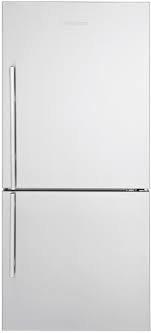 78 7/8 h x 23 ½ w x 25 6/8 d. Blomberg Brfb1822ssn 30 Inch Bottom Freezer Refrigerator With Dual Evaporators Antibacterial Interior Fast Freeze Wine Rack 2 Glass Shelves Tall Bottle Door Bins Energy Star And 16 2 Cu Ft Capacity With Ice Maker