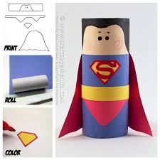 Van gogh art projects for kids from susan evans. Cardboard Tube Superman Craft Crafts By Amanda