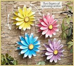 See more ideas about backyard landscaping, sloped backyard, hillside landscaping. Colorful Metal Flower Garden Wind Spinner Wall Fence Yard Outdoor Decor Choices Ebay