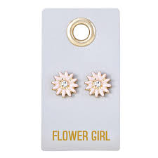 Whether you want to diy with fresh florals from a warehouse, or work with the best florist in town—your flowers help set the tone for your wedding. Stud Love Wedding Flower Girl Jewelry Santa Barbara Design Studio