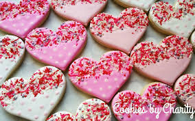 Valentine S Day Decorated Sugar Cookies Pink Girly Polka Dot Cookies Sprinkles Love Cookies Valentine Cookies Wedding Cookies