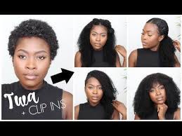 Looking For An Easy To Follow Natural Hair Clip In Tutorial For Your Next Protective Natural Hair Extensions Clip Short Natural Hair Styles Natural Hair Styles