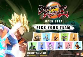 Dragon ball fighterz (pronounced fighters) is a 2.5d fighting game, simulating 2d, developed by arc system works and published by bandai namco entertainment.based on the dragon ball franchise, it was released for the playstation 4, xbox one, and microsoft windows in most regions in january 2018, and in japan the following month, and was released worldwide for the nintendo switch in september. Bandai Namco Reveals Playable Characters In Free Dragon Ball Fighterz Open Beta Demo Just Push Start