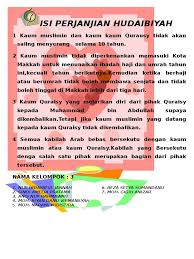 Mengadakan gencatan senjata selama 10. Perjanjian Hudaibiyah Isi