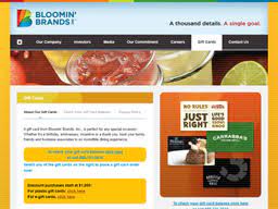 Browse our selection of cash back and discounted bloomin' brands gift cards, and join millions of members who save with raise. Bloomin Brands Inc Gift Card Balance Check Balance Enquiry Links Reviews Contact Social Terms And More Gcb Today