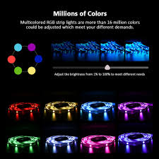 Www.amazon.com 100ft 30m led strip lights 5050 rgb led light strip with bluetooth remote app controller color changing 5050 led rope lights strip sync to music for bedroom party bar home kitchen christmas. Led Strip Lights 30m 100ft Smd5050 Bluetooth Music Sync 16million Colors Dimmable Diy Smart Led Strip Lights For Home Led Strips Aliexpress