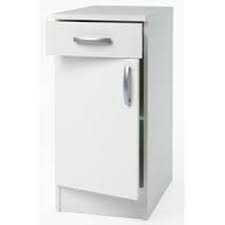 Meuble bas de cuisine style contemporain 60 cm avec 1 porte coloris blanc. Meuble Bas Cuisine 60 Cm A Prix Mini