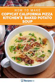 Copycat Cpk Baked Potato Soup Recipe Recipes Net Recipe Baked Potato Soup Recipe Baked Potato Soup Recipes