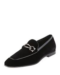 Black And White Loafers With Tassels Salvatore Ferragamo Men S Velvet Patent Leather Apron Toe Loafers In Black Modesens Leather Shoes Men Dress Shoes Men Loafers Men Outfit