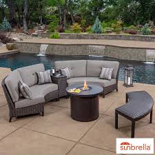 Maybe you would like to learn more about one of these? Sunvilla Riviera 5 Piece Woven Fire Sectional Seating Set Costco Uk Patio Patio Furniture Fire Pit Sets