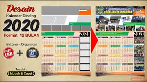 Semoga informasi template desain kalender 2021 diatas bisa bermanfaat buat kamu. Template Kalender Dinding 2020 Organisasi Format Cdr Dan Psd Tutoriduan Com