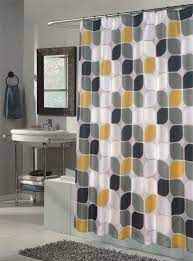 Red Black And Yellow Shower Curtain Yellow Bathroom Decor Extra Long Shower Curtain Long Shower Curtains