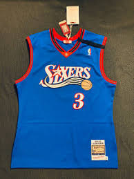 Sixers legend allen iverson seemed to be in a. Allen Iverson Philadelphia 76ers Blue Nba Fan Apparel Souvenirs For Sale Ebay