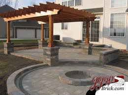 Paver Patio Photos Patios Photo Gallery Jjw Brick Com Mi Pergolaideas Pergola Backyard Patio Backyard