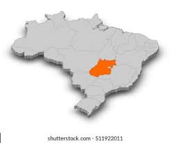 You can customize the map before you print! Map Brazil Goias 3dillustration Stock Illustration 511922011