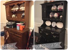 Dining room table and hutch #dining_chairs #dining_table #hutch. For K Refinished Dining Room Table Chairs Buffet Hutch Etsy