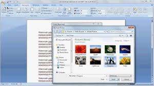 Belajar Microsoft Word 2007 Cara Menyisipkan Gambar Ke Dalam Tabel Dokumen Word Youtube