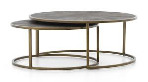 Keya Antique Brass Nesting Coffee Tables Reviews Crate And Barrel In 2020 Nesting Coffee Tables Coffee Table Decorating Coffee Tables