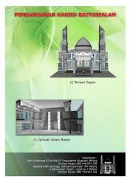 085 856 550 707 bapak arifin : Cover Proposal Pembangunan Masjid