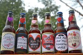 Valentine Beer Labels For Him Etsy Bieretiketten Diy Geschenke Bier