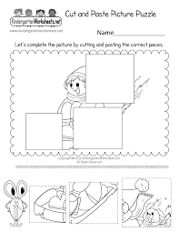 daycare worksheets in this free printable worksheet kids can cut and paste three puzzle pieces to complete a winter themed picture of a boy sledding down a hill you can download and
