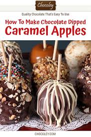 Basic Chocolate Dipped Caramel Apples Chocoley Com Gourmet Apples Caramel Apples Recipe Caramel Apples Homemade