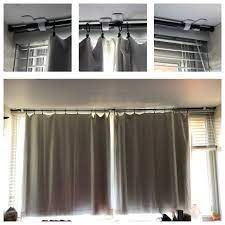 How To Hang Dorm Curtains Extra Wide Window 9 9 Rod Better Homes And Gardens Add On Rod Double Curtain Rod Curtains Dorm Curtains College Apartment Decor